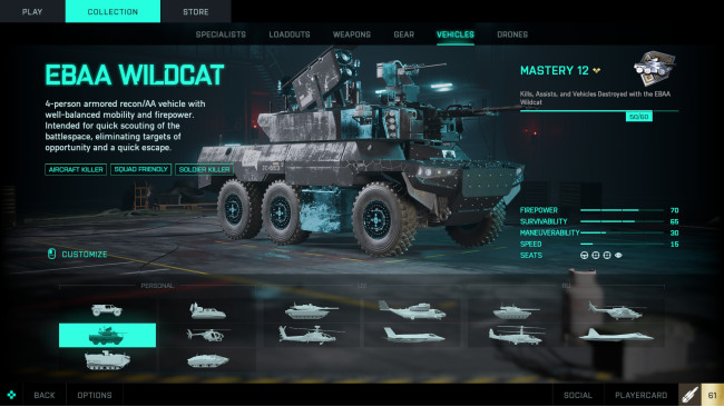 EBAA Wildcat, the best ground vehicle! The best setups