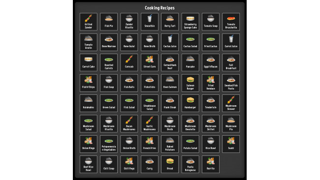 All Cooking Recipes [Updated to 1.0]
