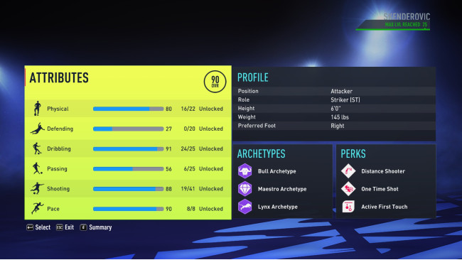 How to reach 90 rating in player career mode as a ST