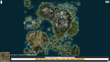 Just Cause 2 Interactive 'EVERYTHING' Map