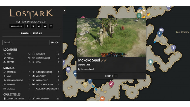 Lost Ark Interactive Map