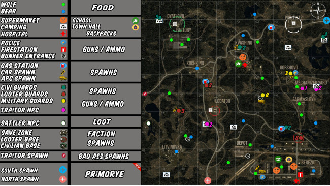 Loot / Spawn Map