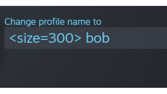 Changing your name size in Online Matches