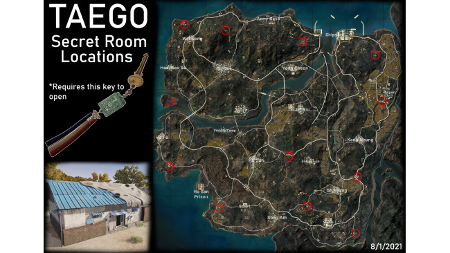 TAEGO Secret Room Locations