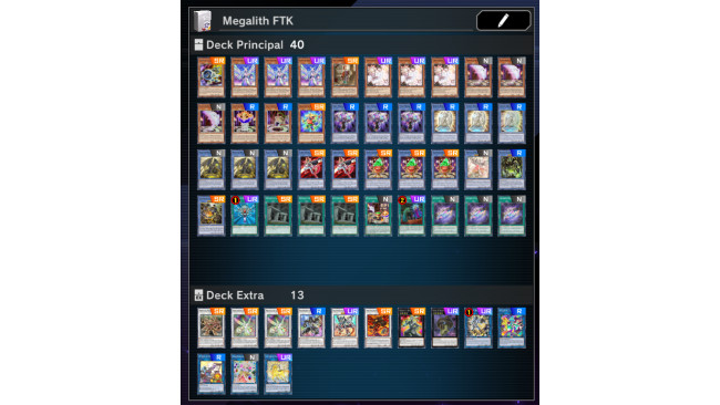 Como hacer un FTK con el deck Megalith