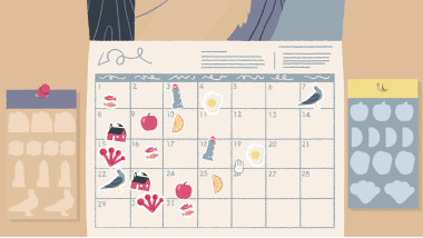 Calendar stickers Daily Tidy - A Little to the Left