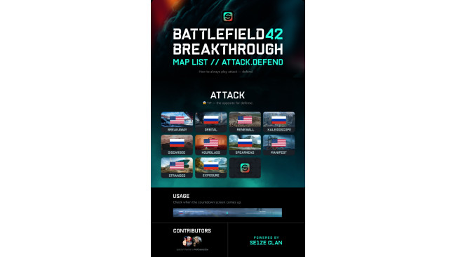 Breakthrough Map List // Attack Defend