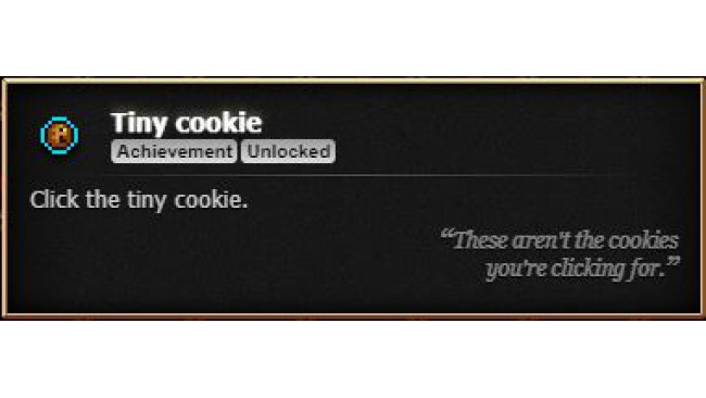 How To Get The "Tiny Cookie" Achievement