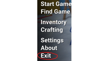How to exit the game