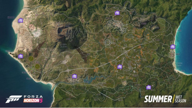 Forza Horizon 5 - All Player Houses Locations