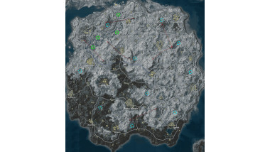 Map of the secret rooms and camps of the updated Vikendi (Vikendi Reborn)