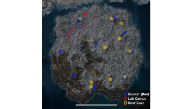 Vikendi Map (Bear Cave, Bunkers, Lab Camps) UPDATED