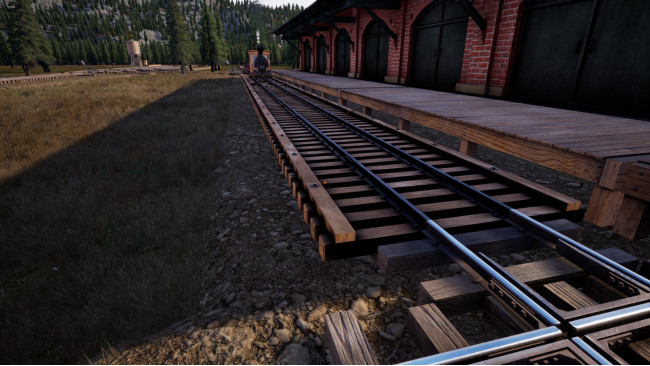 How to build a track parallel to the platform