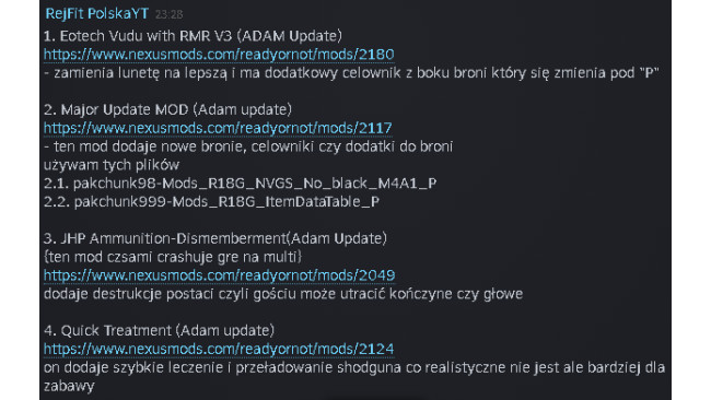 Lista polecanych modw (Adam Update)