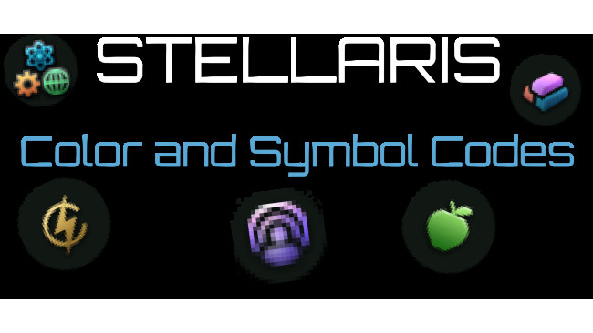 Stellaris Complete Color and Symbol Guide + List
