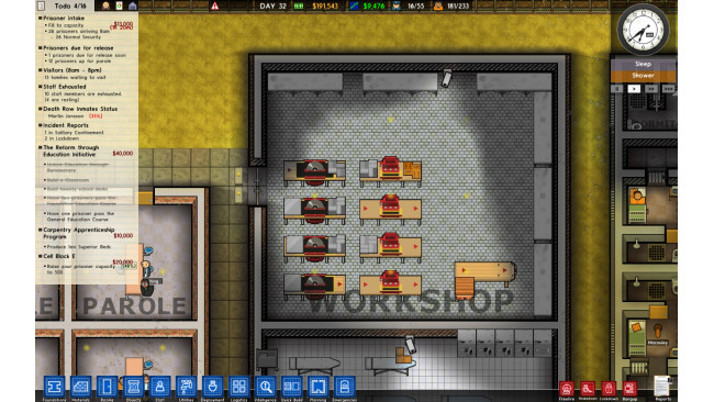 prison architect no canteens accessible